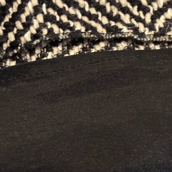 Piazza Sempione Black White Wool Blend Skirt Suit Set IT 50 / US 14 - Picture 10 of 16